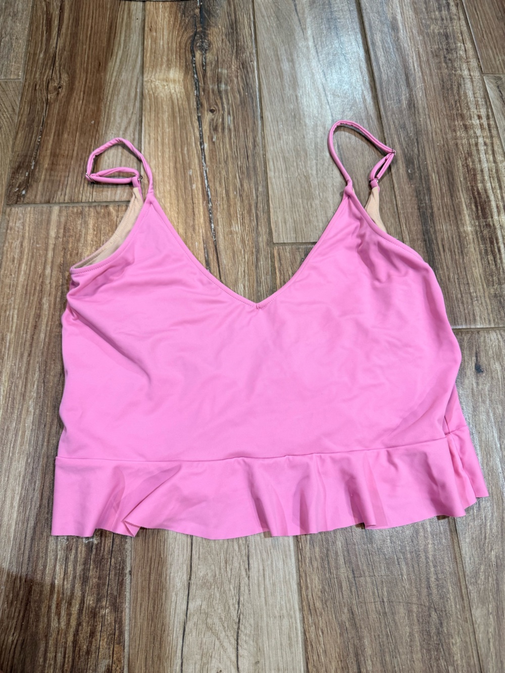 Kortni Jeane Pink Scoop Back Swimsuit Top